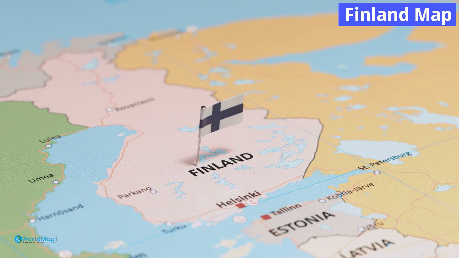 Finland Map in English